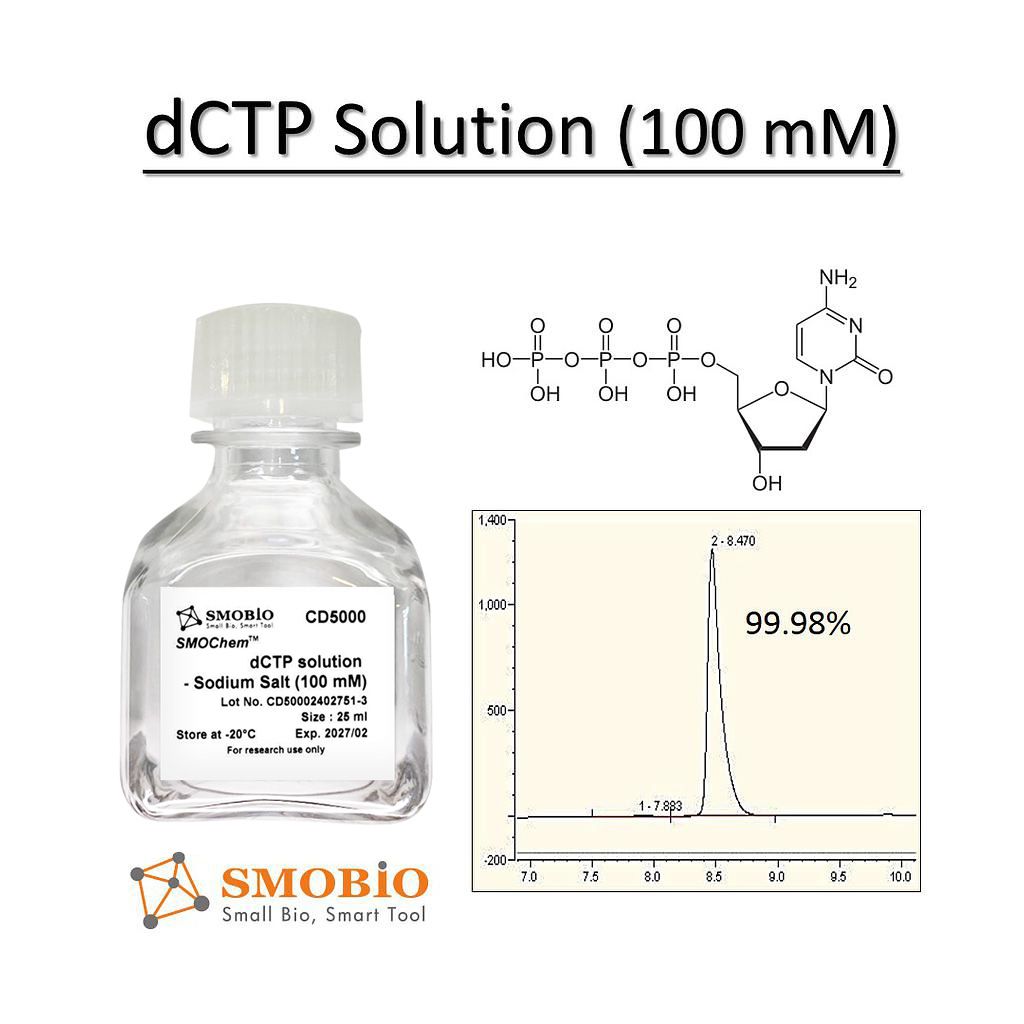 [CD5000] SMOChem™去氧胞苷三磷酸溶液(dCTP)-鈉鹽 (100 mM) , 25 ml