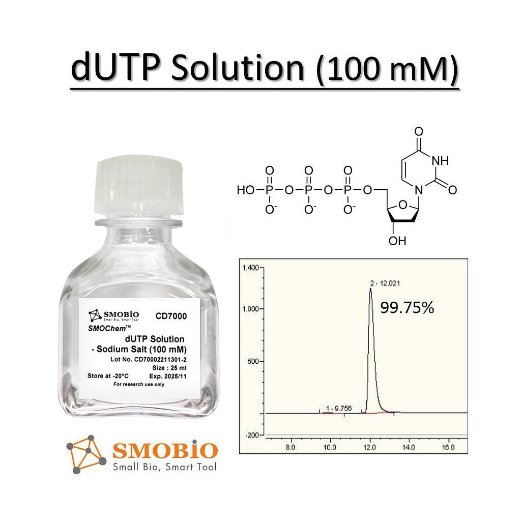 [CD7000] SMOChem™去氧尿苷三磷酸溶液(dUTP)-鈉鹽 (100 mM) , 25 ml