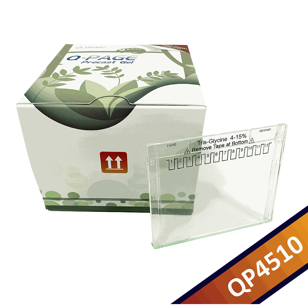 [QP4510] Q-PAGE™ TGN預鑄膠(小型, 12孔, 4-15%), 10片