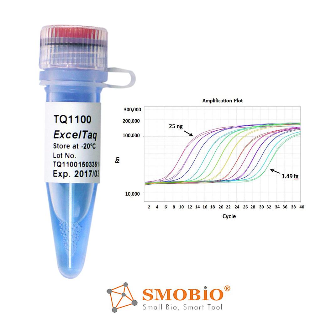 [TQ1101] ExcelTaq™ 2倍高特異性染劑定量PCR檢測試劑盒(無參比染料) , 500 RXN