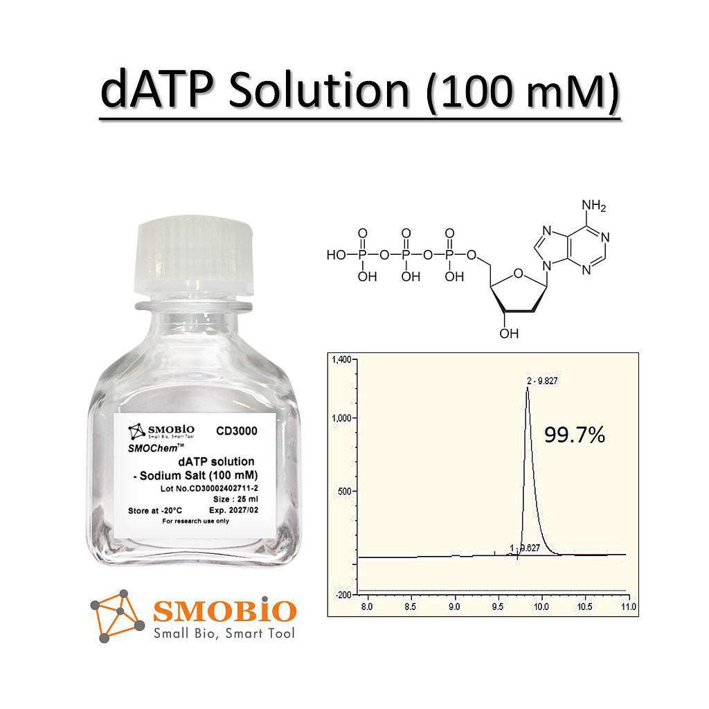 [CD3000] SMOChem™去氧腺苷三磷酸溶液(dATP)-鈉鹽 (100 mM) , 25 ml